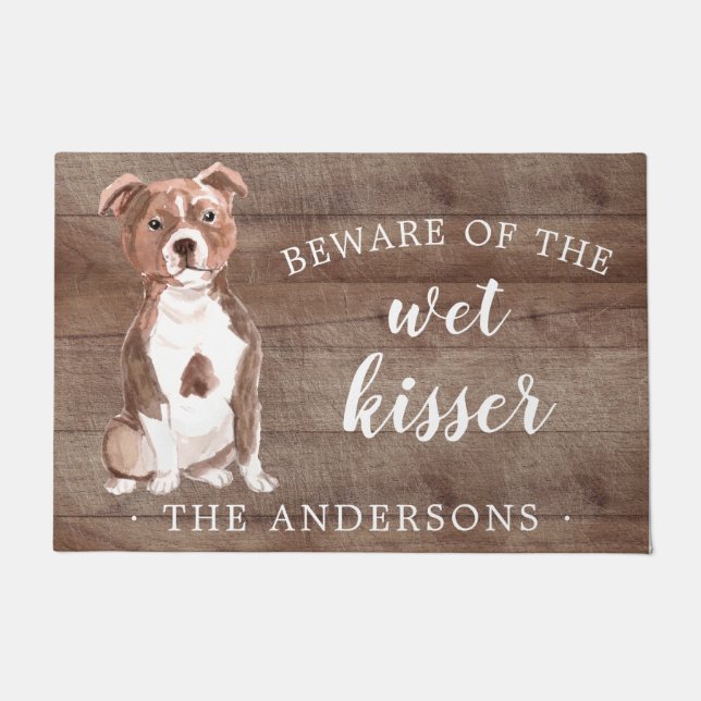 Felpudo Staffordshire Bull Terrier Dog Mat (Anverso)