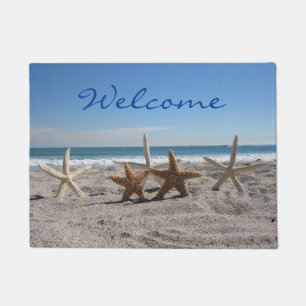 Felpudo Starfish en la playa - Doormat de bienvenida