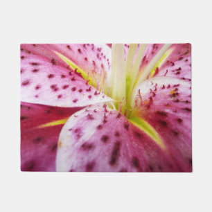 Felpudo Stargazer Lily Bright Magenta Floral