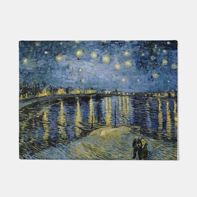 Felpudo Starry Night Vincent van Gogh (Anverso)