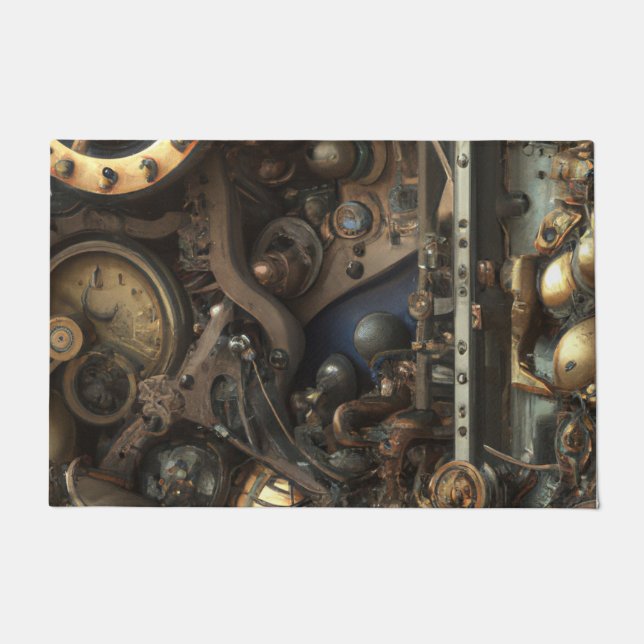 Felpudo Steampunk Art Doormat (Anverso)