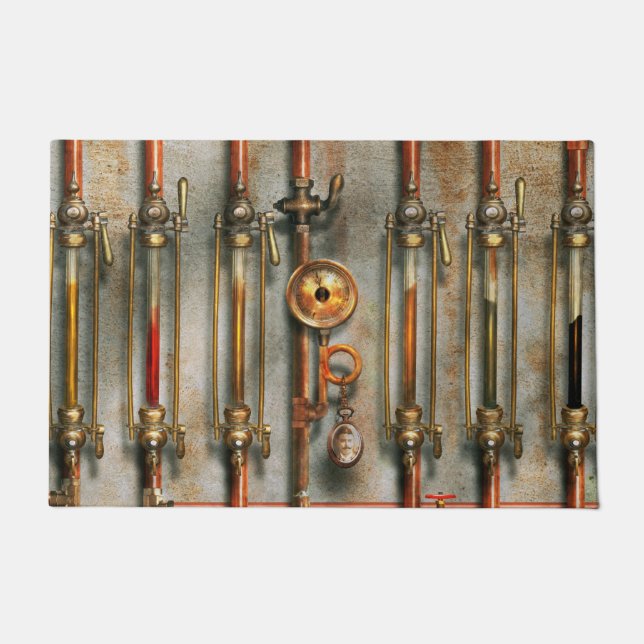 Felpudo Steampunk - El múltiple de lubricación (Anverso)