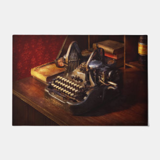 Felpudo Steampunk - la máquina de escribir de Oliver