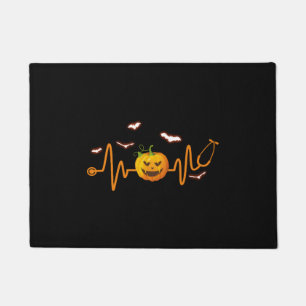Felpudo Stethoscope Calabaza Divertida Enfermera de enferm