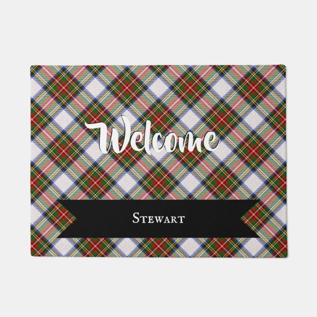 Felpudo Stewart Royal Vress Scottish Tartán Plaid Pattern (Anverso)