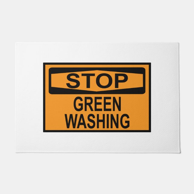 Felpudo Stop Greenwashing Sign (Anverso)