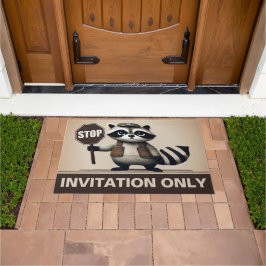 Felpudo Stop, Humorvoller Waschbär für exklusive Haushalte