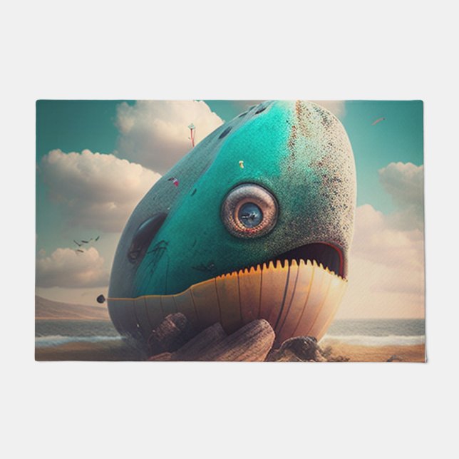 Felpudo Strange Whale (Anverso)