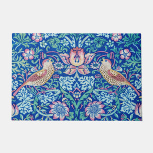 Felpudo Strawberry Thief Blue, William Morris