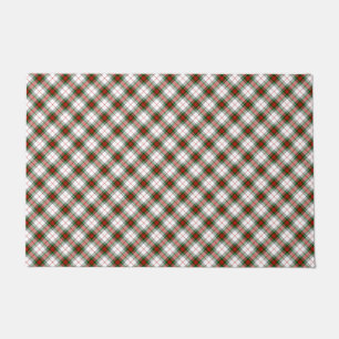Felpudo Stuart / Stewart tartan blanco rojo platillo verde