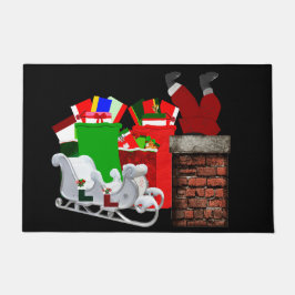 Felpudo Stuck Santa Doormat 