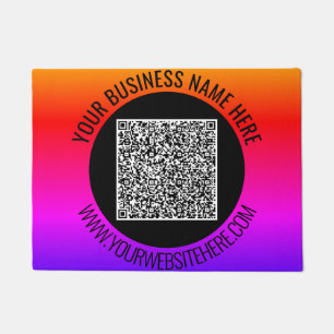 Felpudo Su análisis de código QR y su Personalizado de tex