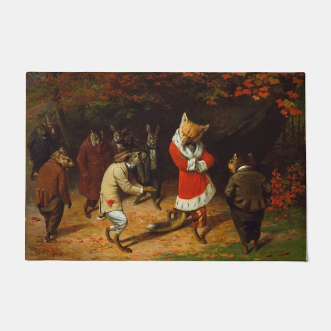 Felpudo Su Majestad recibe (por William Holbrook Beard) (Anverso)