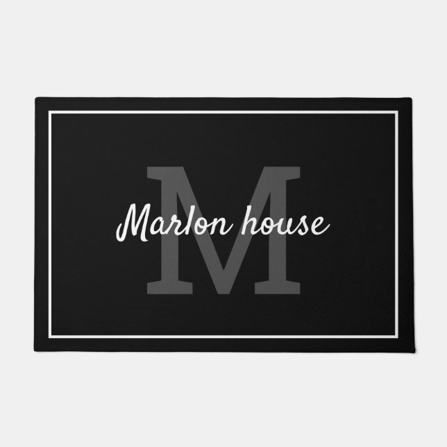 Felpudo Su nombre monogramado (Anverso)