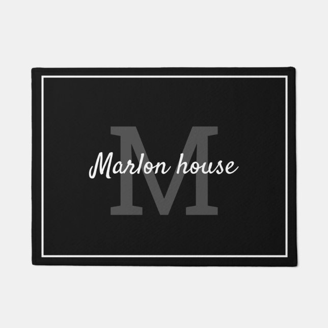 Felpudo Su nombre monogramado (Anverso)