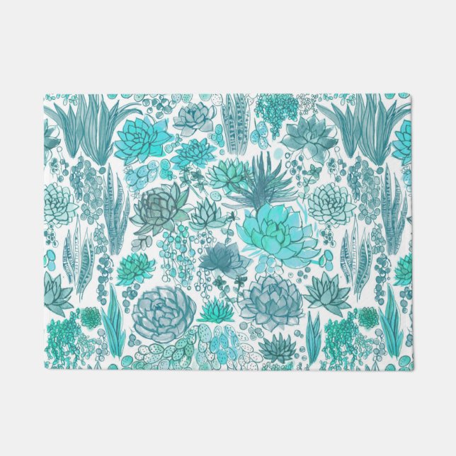 Felpudo Suculento jardín (Anverso)