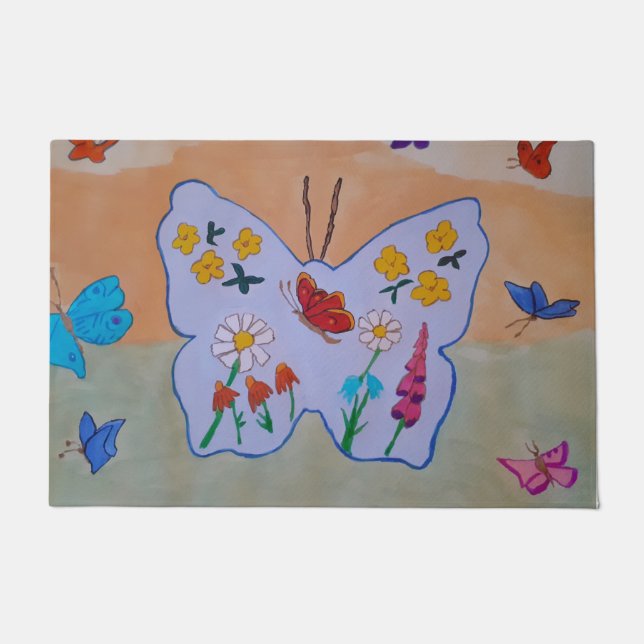 Felpudo Sueño de mariposa (Anverso)