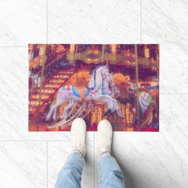 Felpudo sueño infantil - carrusel de caballos viejos