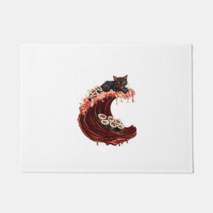 Felpudo Sueños de gato de sushi Gato de comida japonesa ex