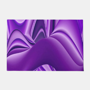 Felpudo Sueños del arcoiris de flores moradas