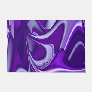 Felpudo Sueños del arcoiris de flores moradas