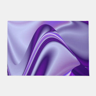 Felpudo Sueños del arcoiris de flores moradas