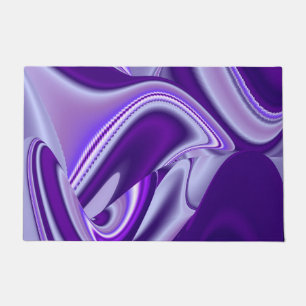 Felpudo Sueños del arcoiris de flores moradas