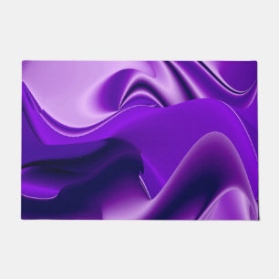 Felpudo Sueños del arcoiris de flores moradas