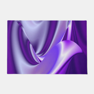 Felpudo Sueños del arcoiris de flores moradas