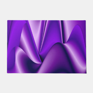 Felpudo Sueños del arcoiris de flores moradas