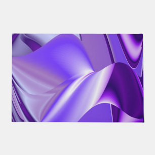 Felpudo Sueños del arcoiris de flores moradas