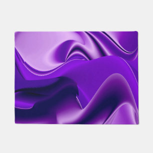 Felpudo Sueños del arcoiris de flores moradas