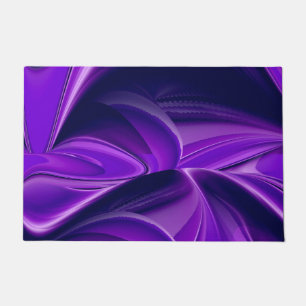 Felpudo Sueños del arcoiris de flores moradas