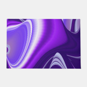 Felpudo Sueños del arcoiris de flores moradas