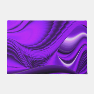 Felpudo Sueños del arcoiris de flores moradas