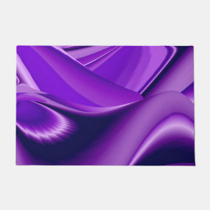 Felpudo Sueños del arcoiris de flores moradas