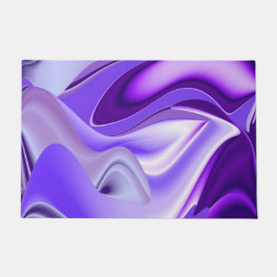 Felpudo Sueños del arcoiris de flores moradas