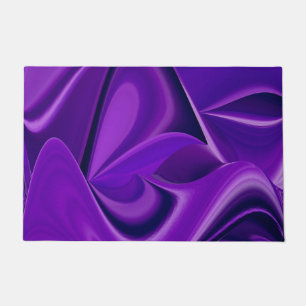 Felpudo Sueños del arcoiris de flores moradas
