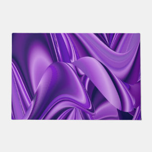 Felpudo Sueños del arcoiris de flores moradas