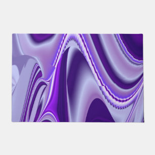 Felpudo Sueños del arcoiris de flores moradas