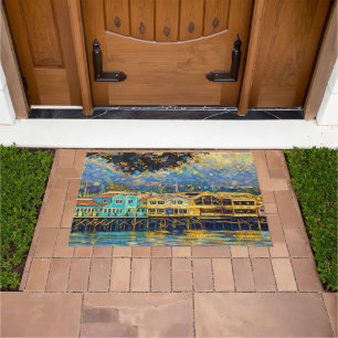 Felpudo Sueños dorados de Monterey inspirados en Klimt