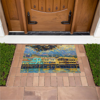Felpudo Sueños dorados de Monterey inspirados en Klimt