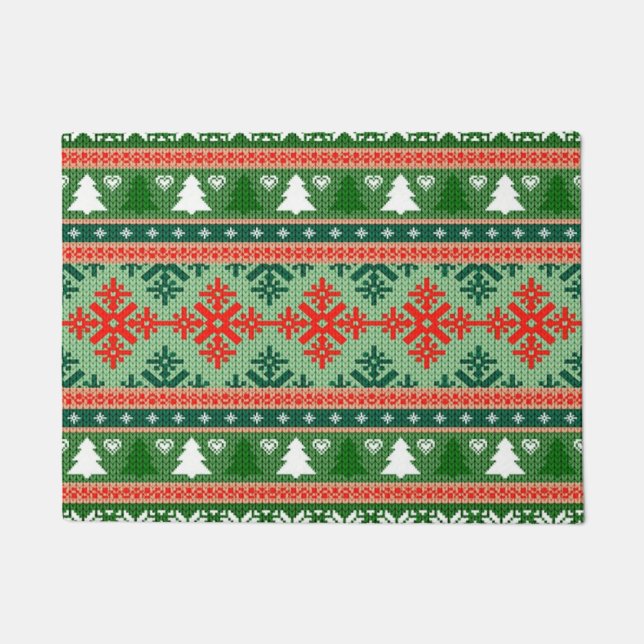 Felpudo suéter de Navidades fea de punto (Anverso)