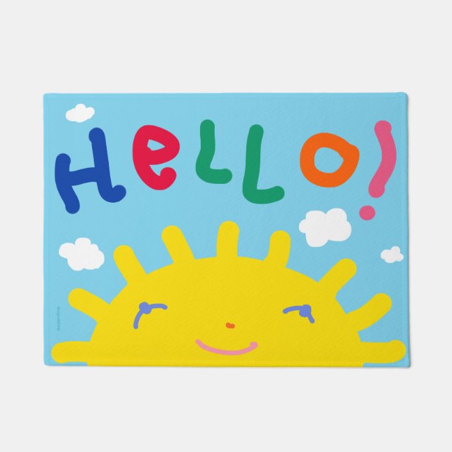 Felpudo Sunny Hello Doormat (Anverso)