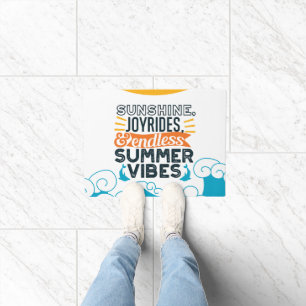Felpudo Sunshine & Joyrides - Cita de Vibes de Verano sin