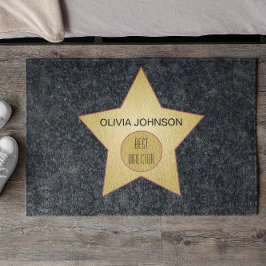 Felpudo Superlativo de la estrella de oro de Hollywood
