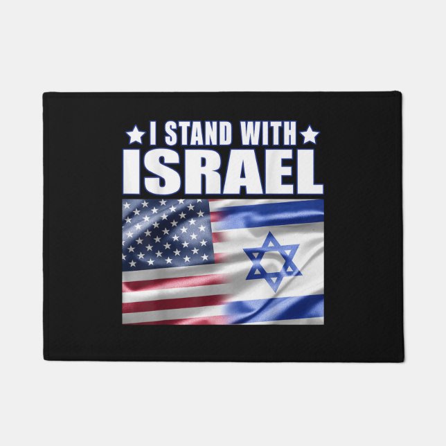 Felpudo Support Israel I Stand with Israel  (Anverso)