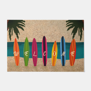 Felpudo  Surfboard Front Door Mat, amante del surf