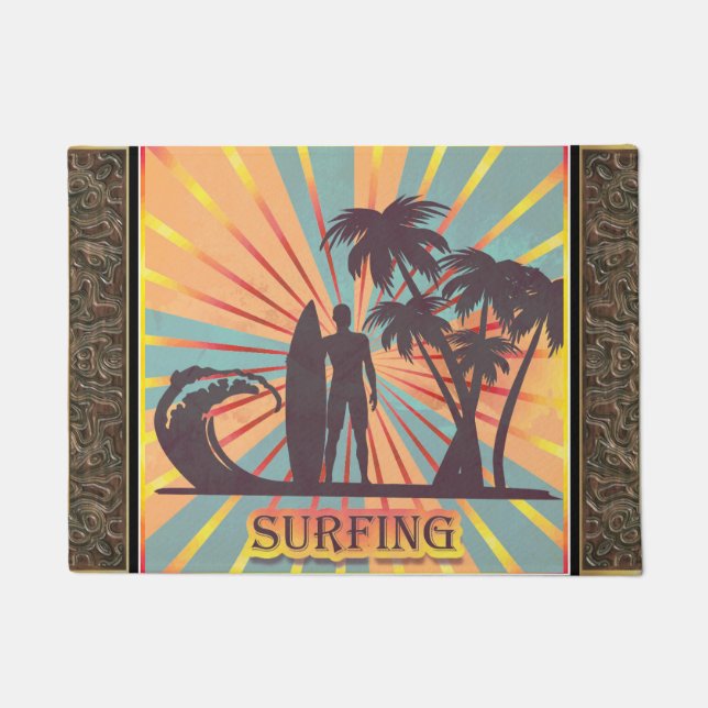 Felpudo Surfer Chica Door Mat (Anverso)