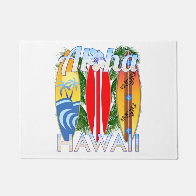 Felpudo Surfing de Aloha Hawaii (Anverso)